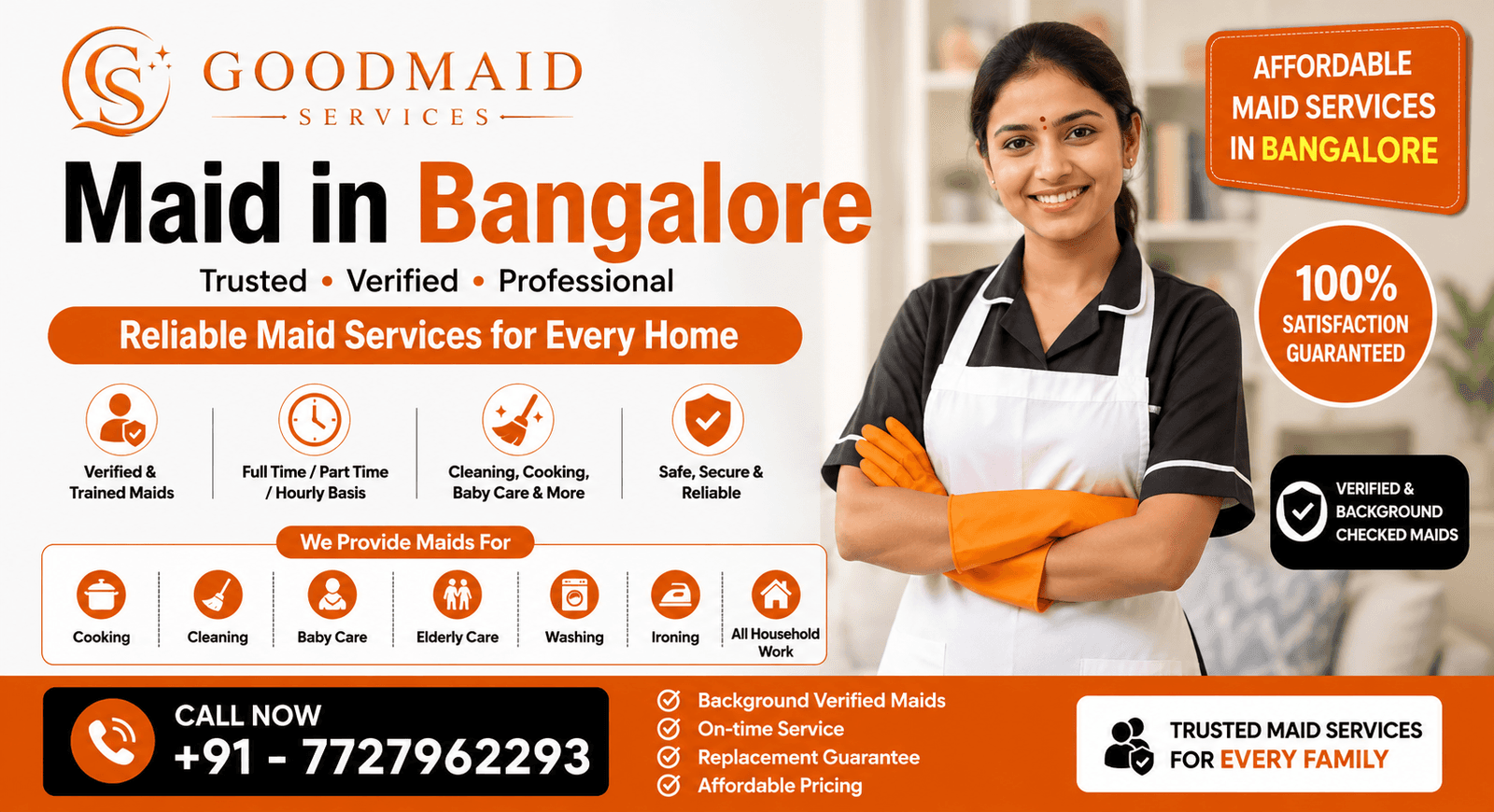 Why Hiring a Verified Maid in Bangalore Gives You Complete Peace of Mind