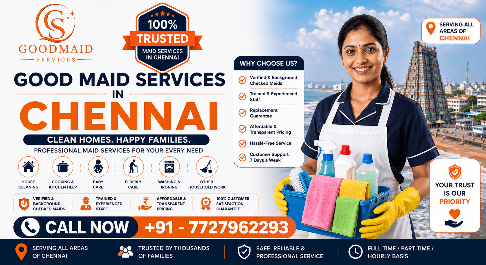 Good Maid Services in Chennai: Professional Maid Services for Clean Homes Every Day