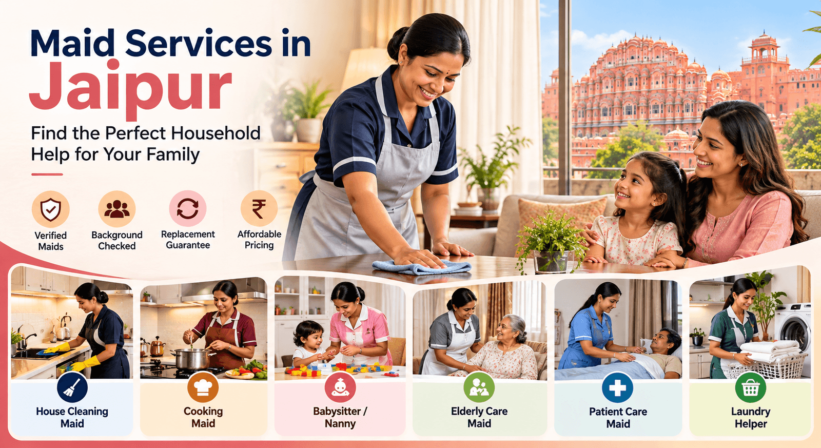 Maid Services in Jaipur: Find the Perfect Household Help for Your Family